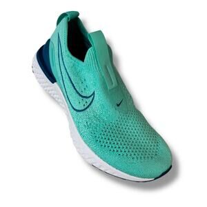 Nike Epic Phantom React Flyknit GS Hyper Turquoise BV1370-313 Size 4 Y
